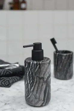 Discount Mette Ditmer Dispensador de jabón Marble 17,5 cm, Negro-gris NegroGris