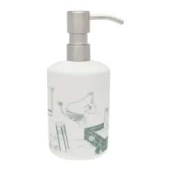 Hot Moomin Arabia Dispensador de jabón Mumin, Hora del baño verde-blanco VerdeBlanco