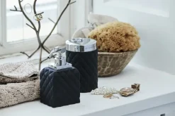 Outlet Lene Bjerre Dispensador de jabón Portia, negro-plata NegroPlateado