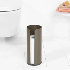 Discount Brabantia Dispensador de rollos de papel higiénico ReNew , Platinum Gris