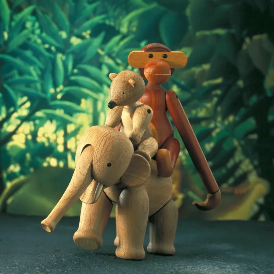 Online Kay Bojesen Denmark Elefante de madera pequeña, roble Marrón