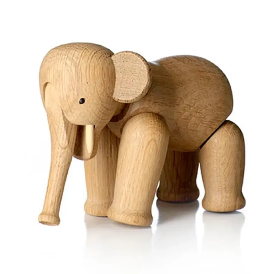 Online Kay Bojesen Denmark Elefante de madera pequeña, roble Marrón