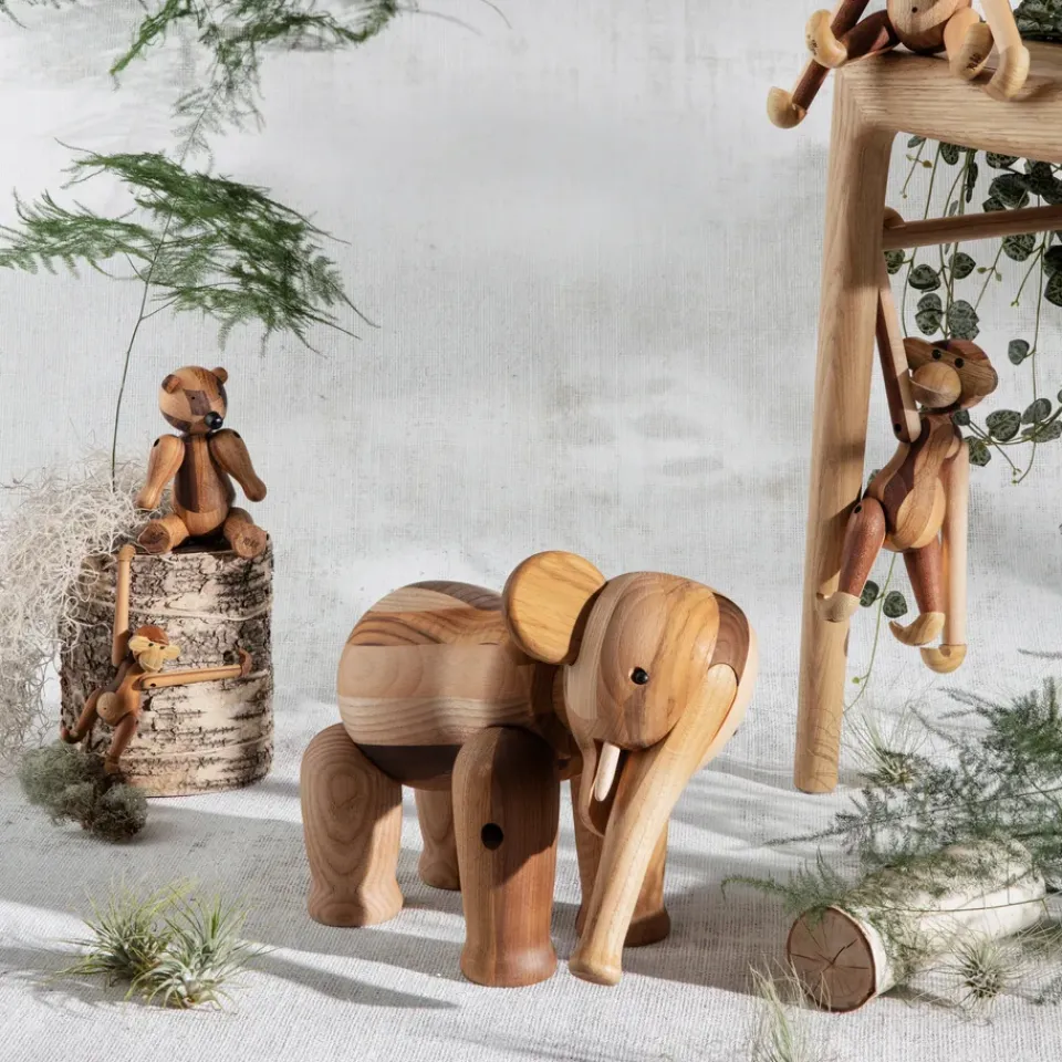 Online Kay Bojesen Denmark Elefante grande Kay Bojesen, Reworked Marrón