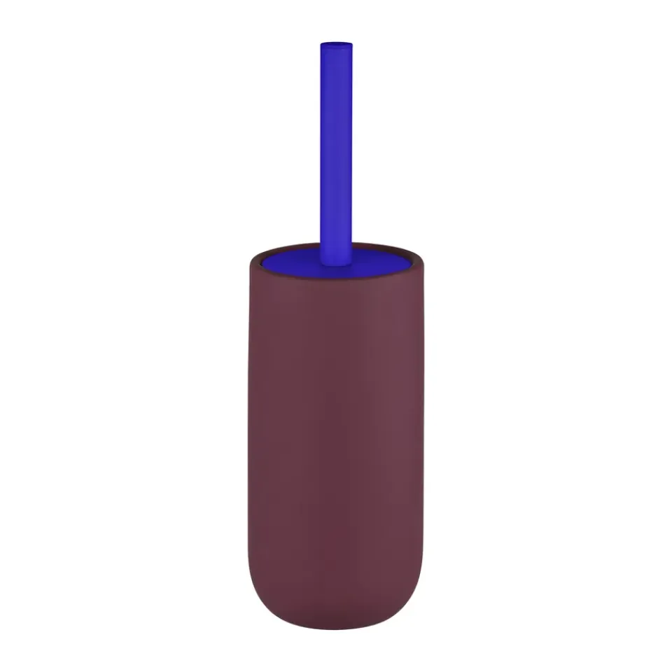Clearance Mette Ditmer Escobilla de baño Lotus play, incl. 2 cabezales de cepillo, Wine Rojo