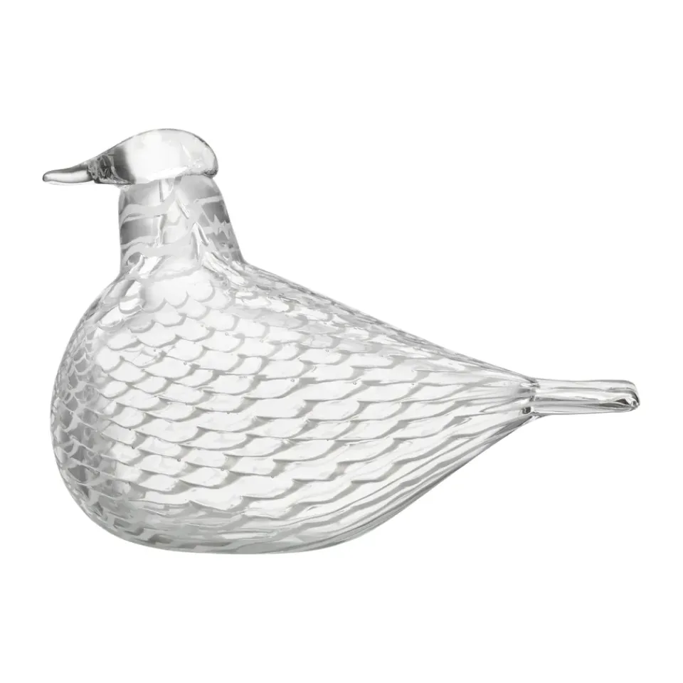 New Iittala Escultura Birds by Toikka, Paloma de la paz TransparenteBlanco