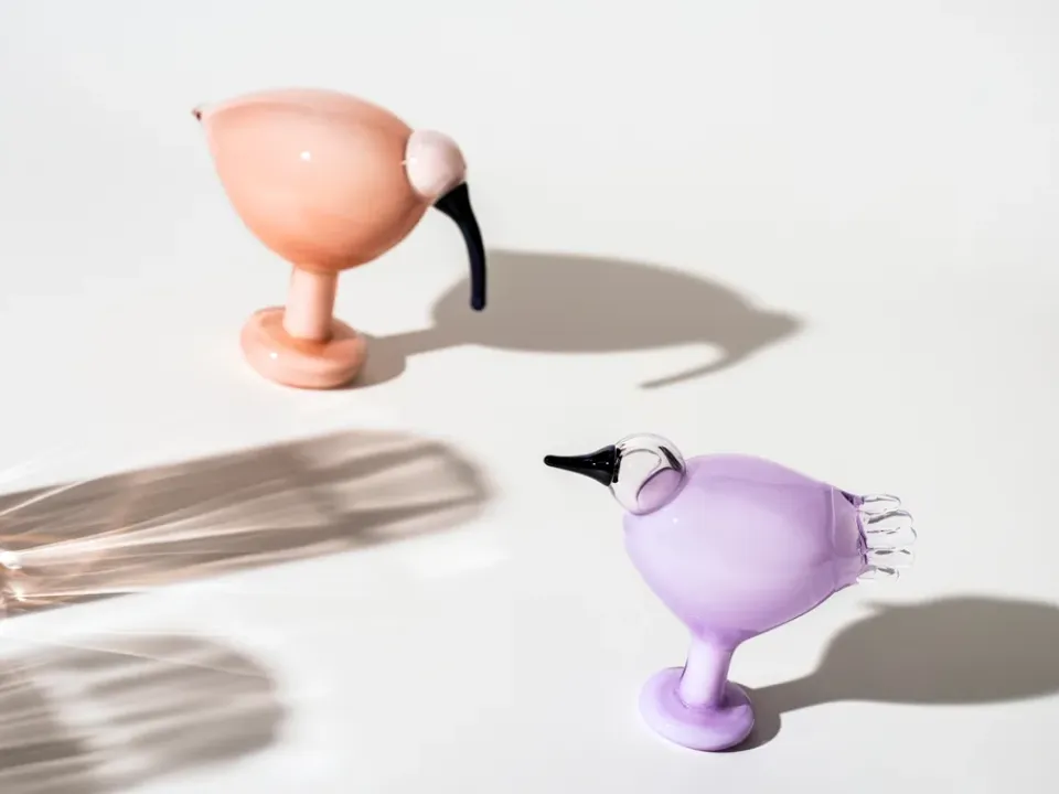Iittala Escultura Birds by Toikka, Ibis salmón Rosa