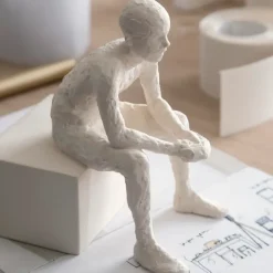 New Kähler Escultura con mensaje Character, The reflective one Blanco