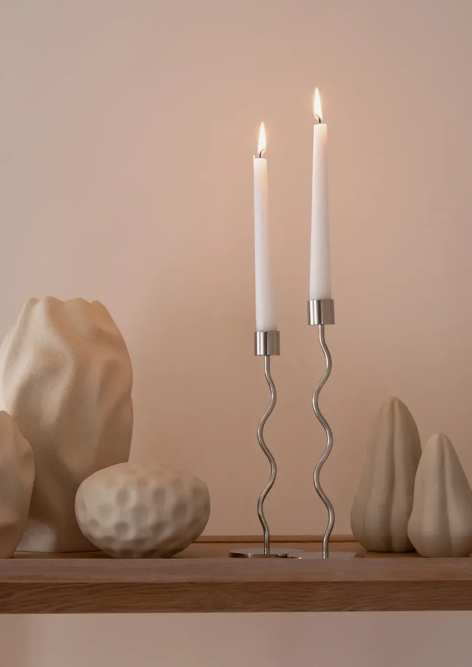 Cooee Design Escultura de Edén de 13 cm, Vainilla Blanco