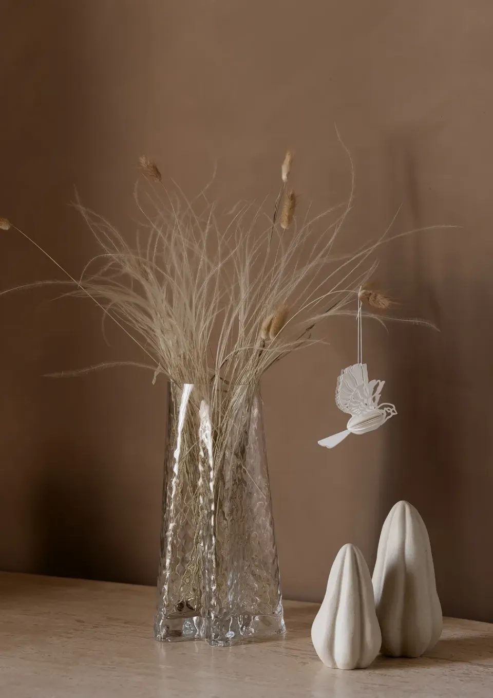 Cooee Design Escultura de Edén de 13 cm, Vainilla Blanco