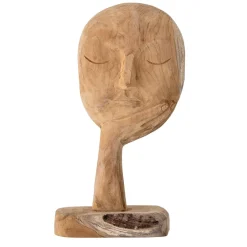 Hot Bloomingville Escultura de madera 35 cm, natural Marrón