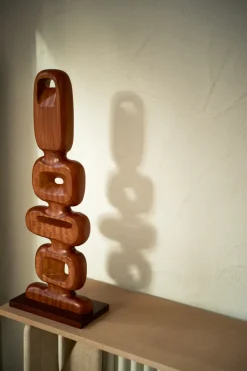 Online HKliving Escultura de madera tallada a mano 71 cm, Brown Marrón