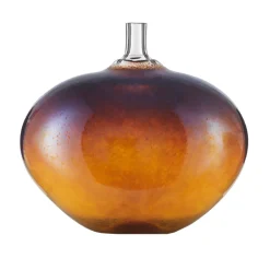 Discount Kosta Boda Escultura de vidrio BV Beans AC-20, Marrón dorado Naranja