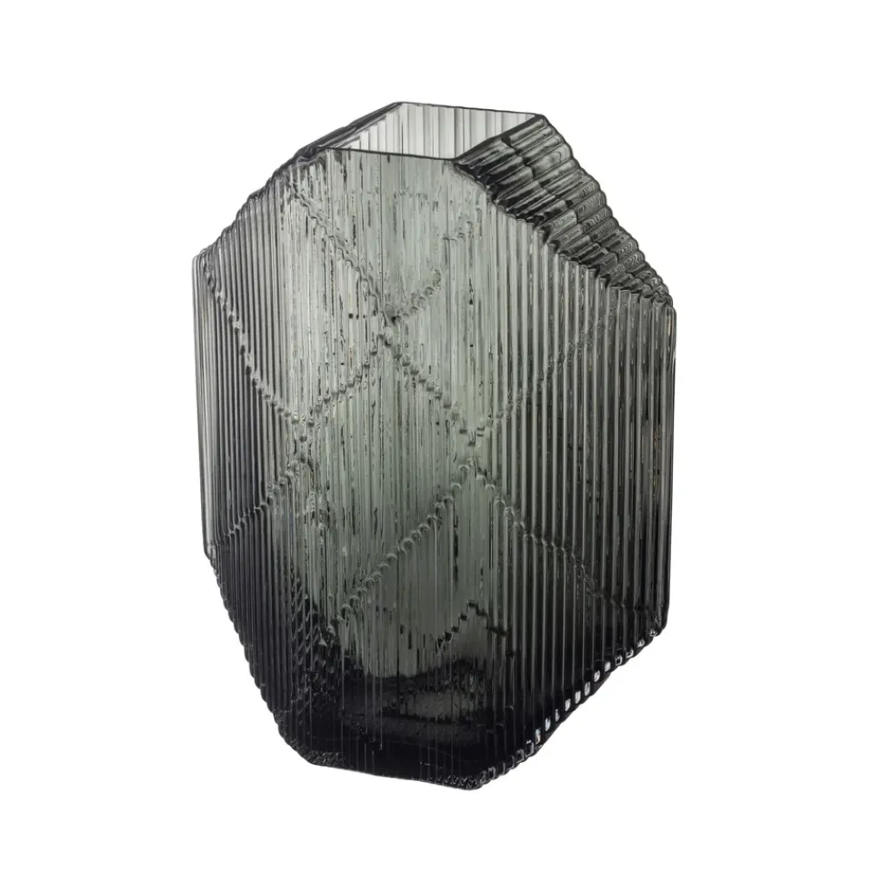 Hot Iittala Escultura de vidrio Kartta 33,5 cm, oscuro Gris