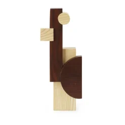 Best Normann Copenhagen Escultura Join pequeña, Fresno carbonizado BeigeMarrón