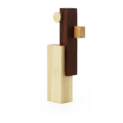Best Normann Copenhagen Escultura Join pequeña, Fresno carbonizado BeigeMarrón