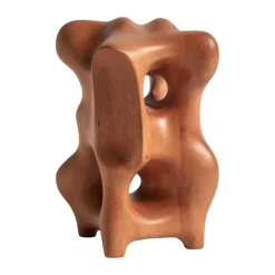 New Ethnicraft Escultura Organic 22 cm, Varnished mahogany Marrón