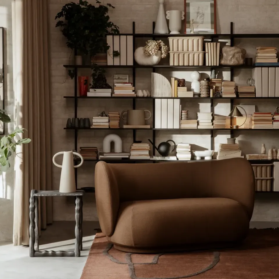 Ferm Living Escultura Rotben, Negro