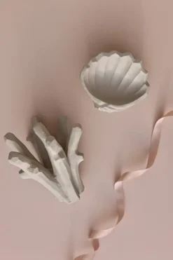 Best Cooee Design Escultura The Coral Tree 15,5 cm, Limestone Beige