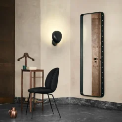 Clearance GUBI Espejo Adnet Rectangulaire, Black, large Negro