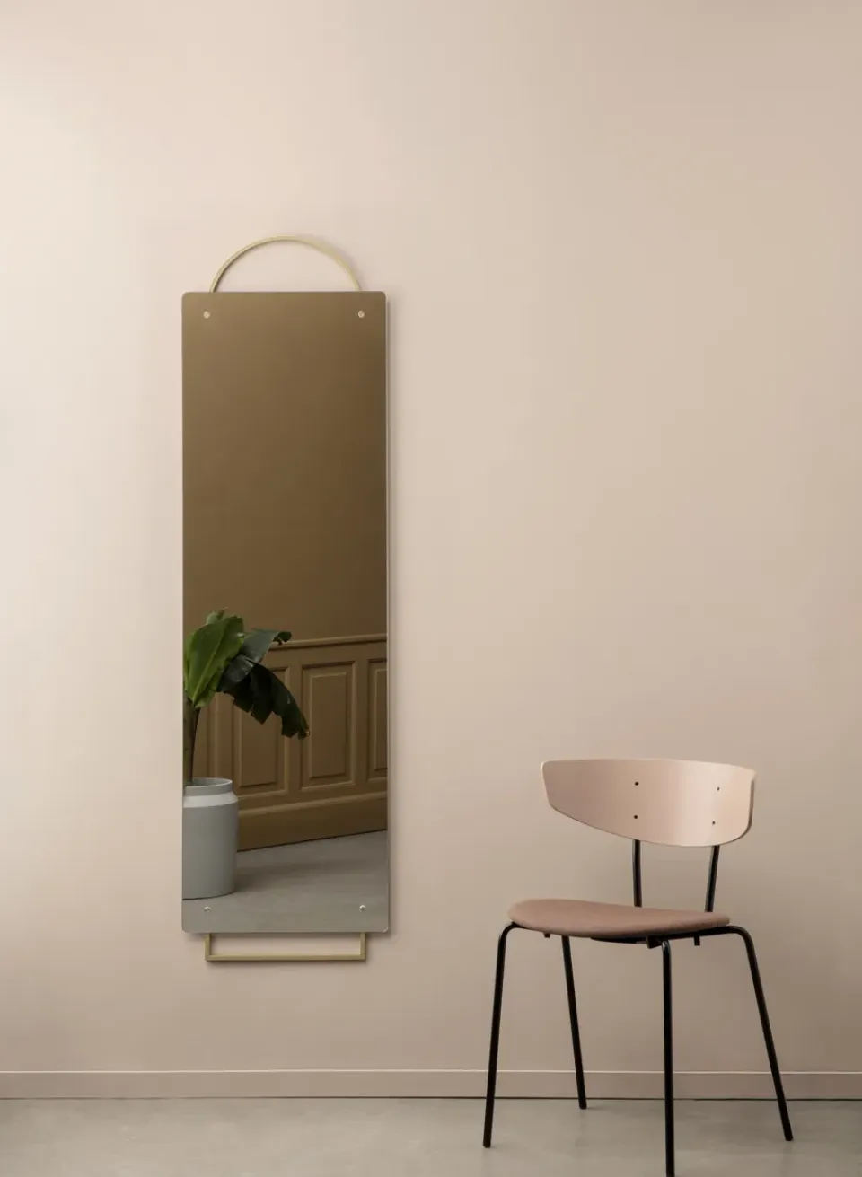 Sale Ferm Living Espejo Adorn 159x45 cm, Latón Color dorado