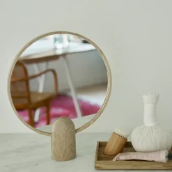 Fritz Hansen Espejo Aino, grande Beige