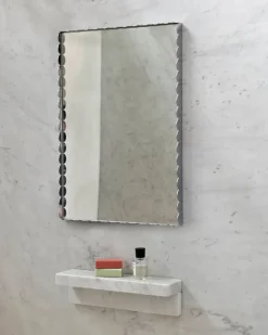 HAY Espejo Arcs Mirror Rectangle S 43,5x61,5 cm, Acero inoxidable Plateado