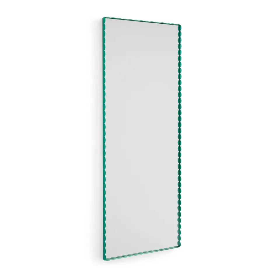 Outlet HAY Espejo Arcs Mirror Rectangle M 50x133,5 cm, Green Verde