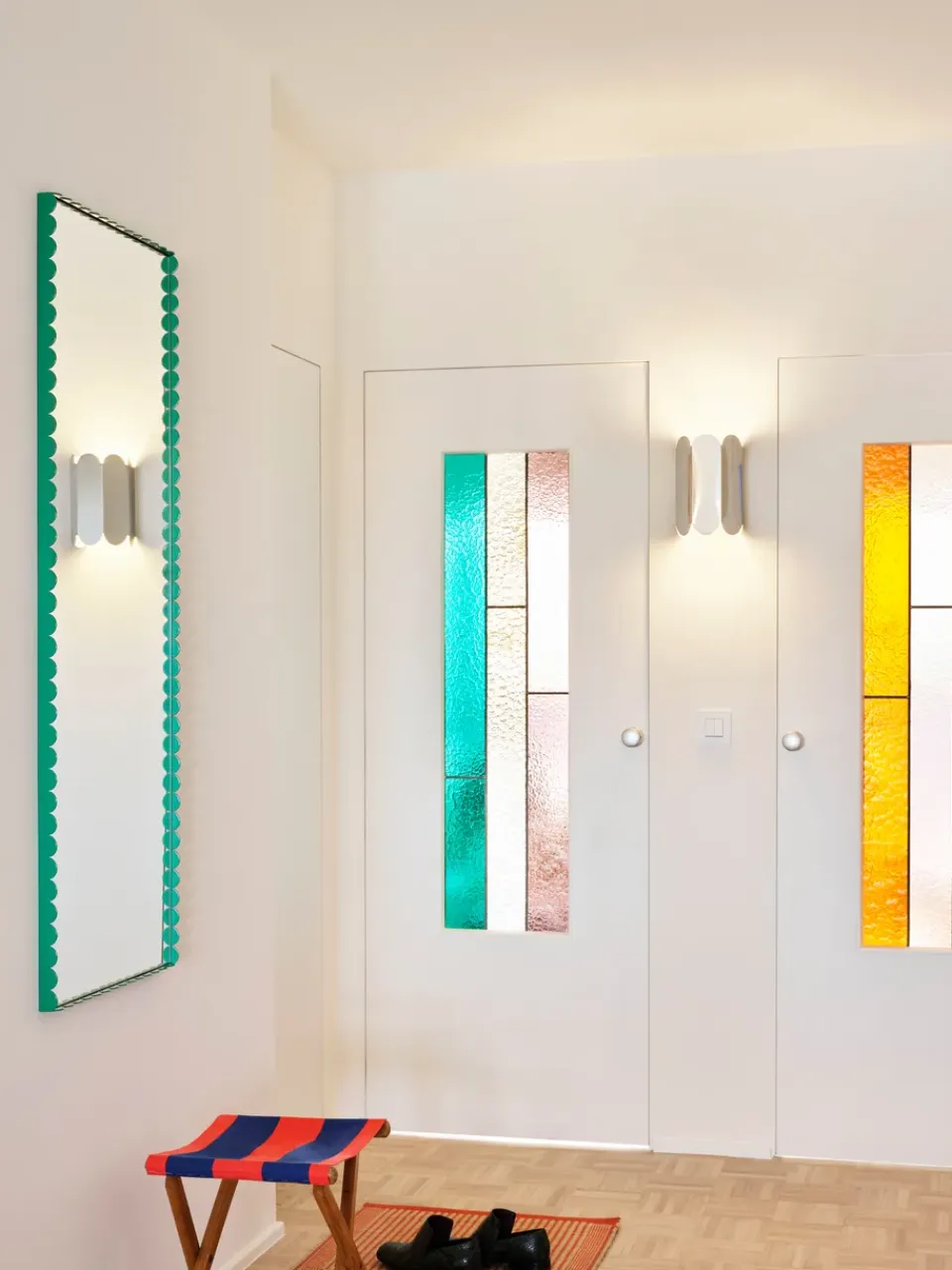 Outlet HAY Espejo Arcs Mirror Rectangle M 50x133,5 cm, Green Verde