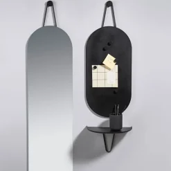Online Zone Denmark Espejo A-Wall Mirror, Soft grey, large Gris