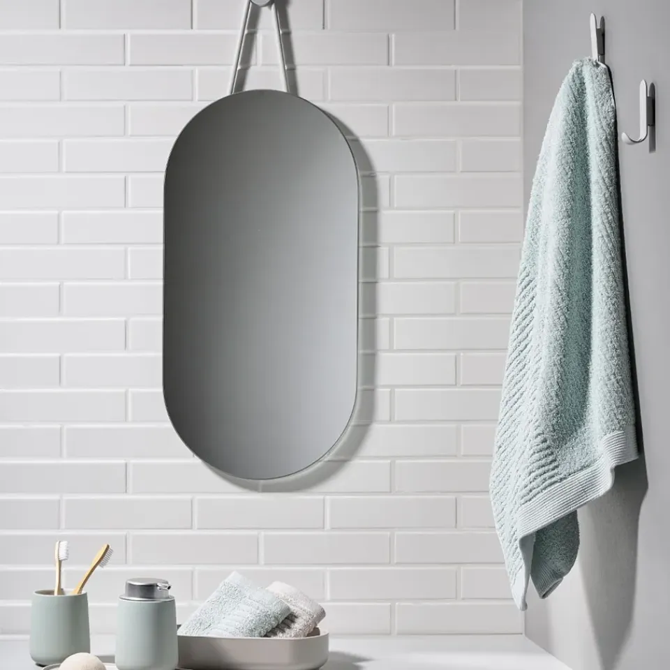 Online Zone Denmark Espejo A-Wall Mirror, Soft grey, large Gris
