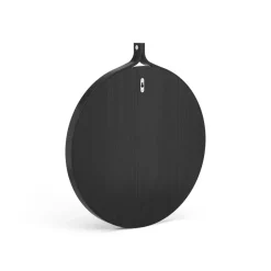 Clearance Swedese Espejo Comma redondo Ø52 cm, Fresno teñido de Negro