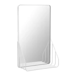 Hot Scandi Living Espejo con estante Nod 30x50 cm, White Blanco