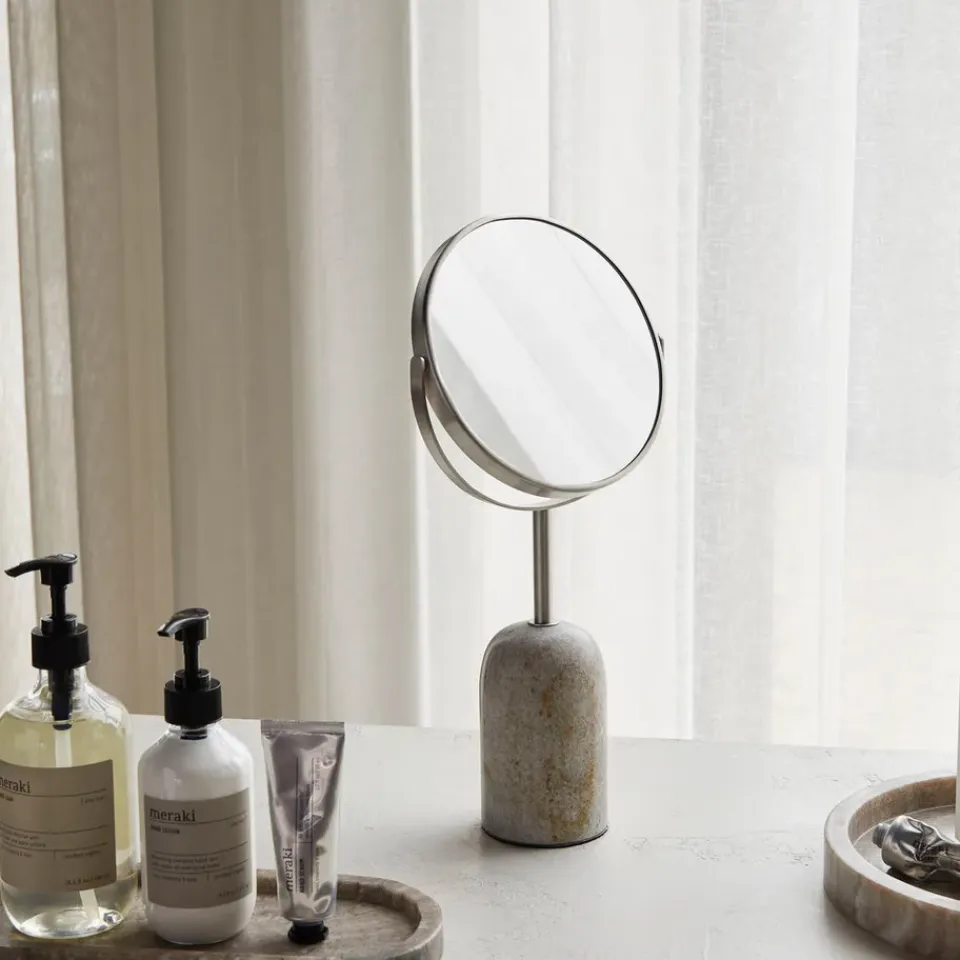 New Meraki Espejo de doble cara Marble, Beige