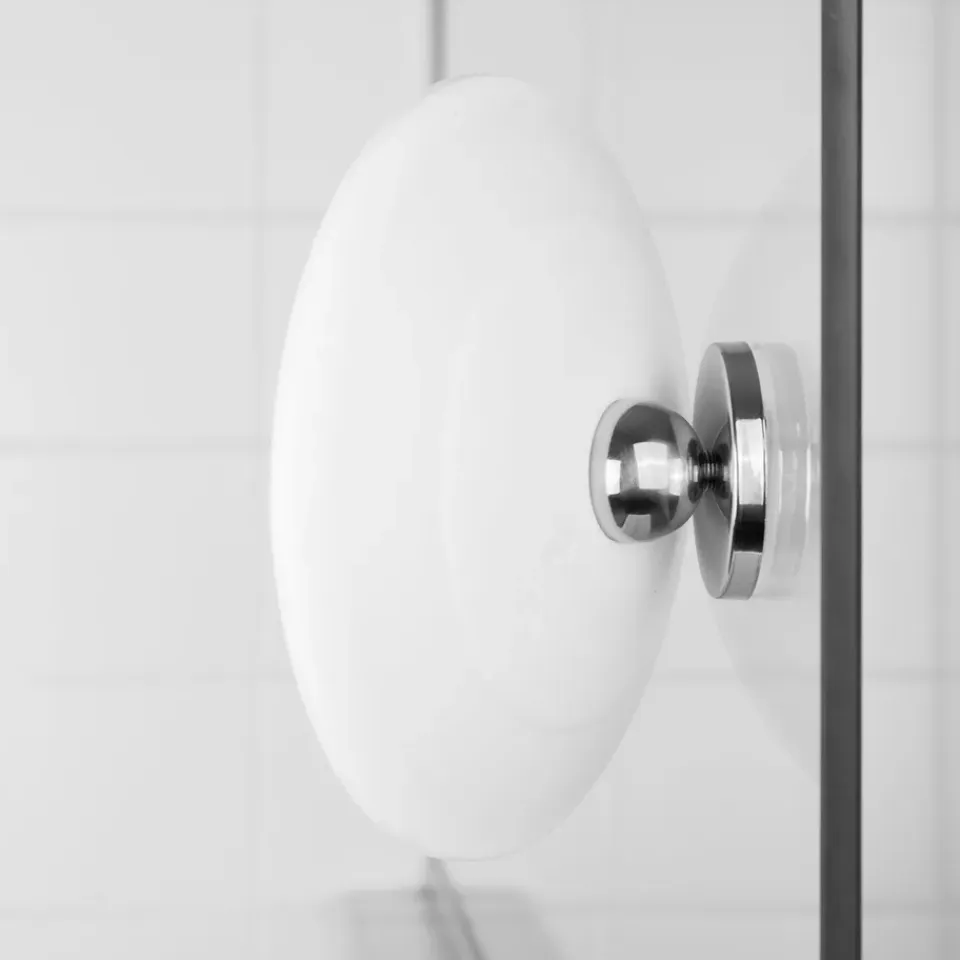 Outlet Bosign Espejo de maquillaje AirMirror x15 desmontable con ventosa, Ø16,5 cm Blanco