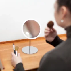 Discount Bosign Espejo de mesa AirMirror x10 desmontable magnético, Ø16,5 cm Blanco