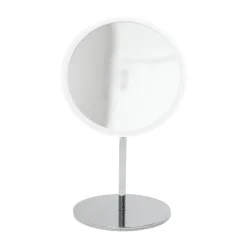 New Bosign Espejo de mesa AirMirror x5 desmontable magnético, Ø16,5 cm Blanco