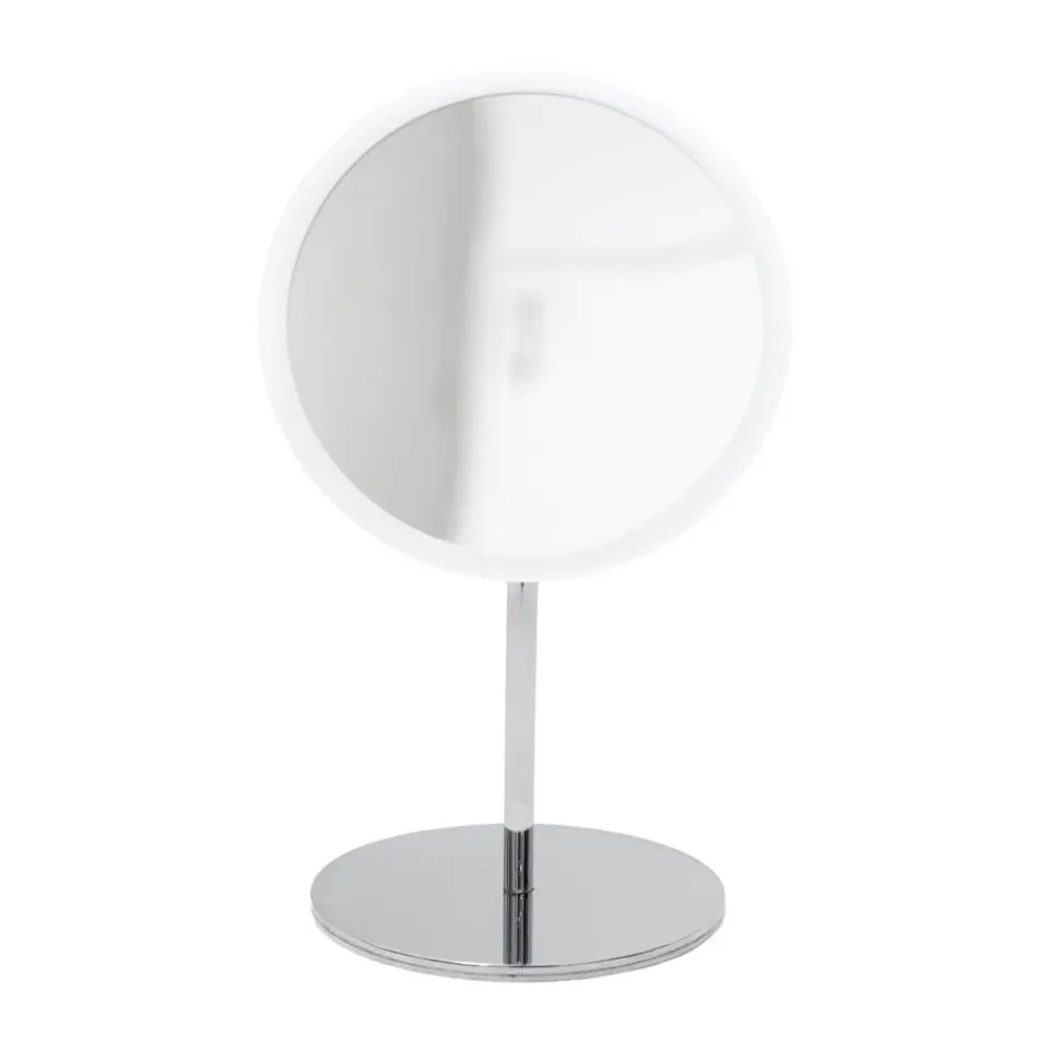 New Bosign Espejo de mesa AirMirror x5 desmontable magnético, Ø16,5 cm Blanco