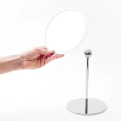 New Bosign Espejo de mesa AirMirror x5 desmontable magnético, Ø16,5 cm Blanco
