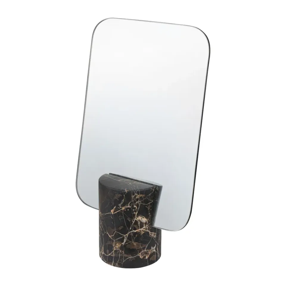 Clearance Mette Ditmer Espejo de mesa Marble, Brown, 30 cm Marrón