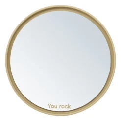 Clearance Design Letters Espejo de mesa Mirror Mirror Ø21 cm, Beige