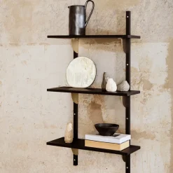 Clearance Ferm Living Espejo de mesa Pond, Latón Color dorado