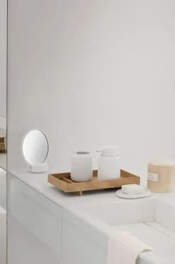 Online Blomus Espejo de mesa Sono Vanity Ø17 cm, Blanco