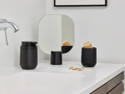 Hot Zone Denmark Espejo de mesa Time 26,5 cm, Black Negro