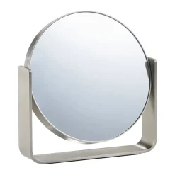 Outlet Zone Denmark Espejo de mesa Ume con 5x aumento 19x19,5 cm, Acero Plateado