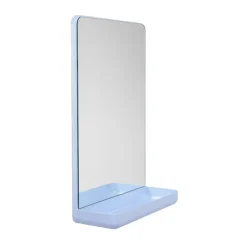 Sale Design Letters Espejo de pared con estante , Light BeigeAzul