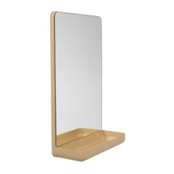 Outlet Design Letters Espejo de pared con estante , Beige
