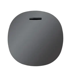 Online FDB Møbler Espejo de pared I4 Birksø, Oak black painted toned Ø50 cm Negro