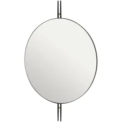 Online GUBI Espejo de pared IOI Ø80 cm, Negro