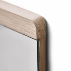 Best Form & Refine Espejo de pared Rim 35x110 cm, Roble blanco Beige