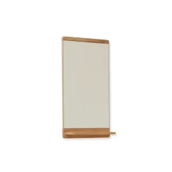 Best Form & Refine Espejo de pared Rim 40x68 cm, Roble Marrón